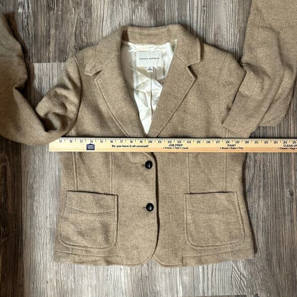 Banana Republic Women's Blazer‎ Brown Size 14 Single-Breasted Cropped - Picture 5 of 9